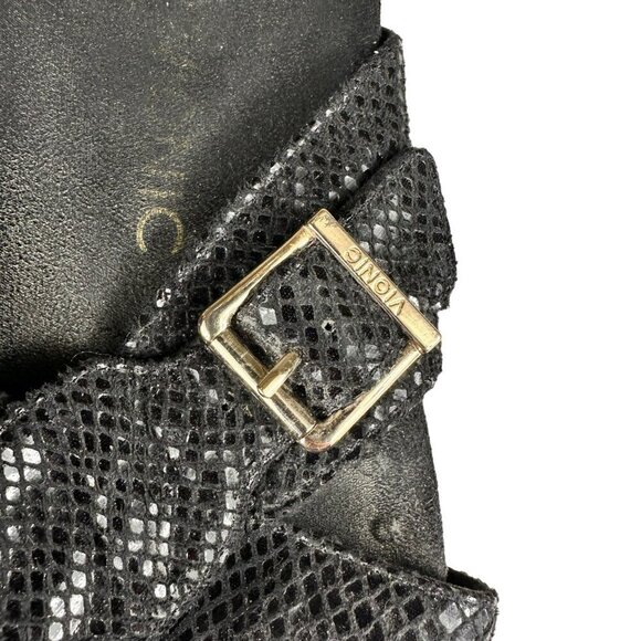 Vionic Black Sandals With Crossed Straps Size 10 - Picture 2 of 8